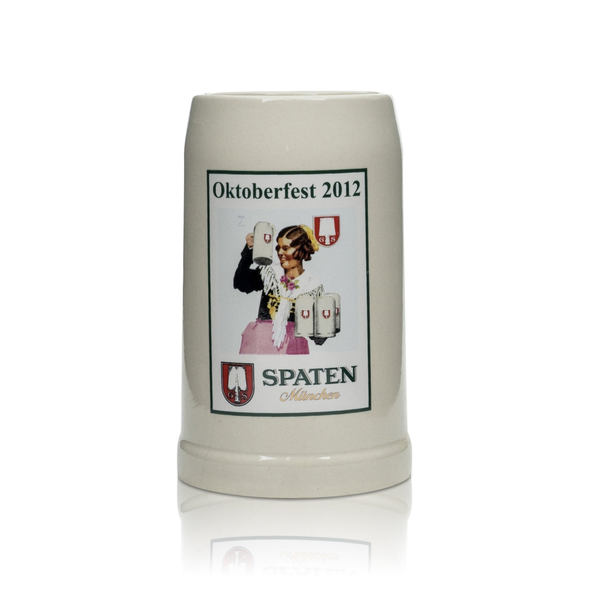 Bicchiere da birra Spaten 0,5 l boccale "Oktoberfest 2012" edizione speciale boccali in terracotta
