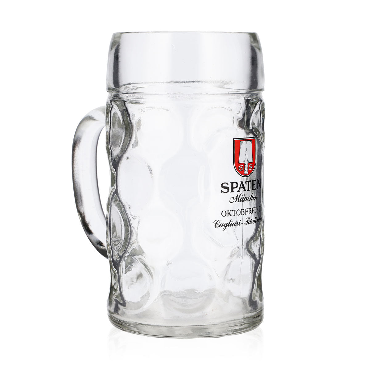 Bicchiere da birra Spaten da 1 l, boccale dell'Oktoberfest, Cagliari - Sardegna – Vista 2