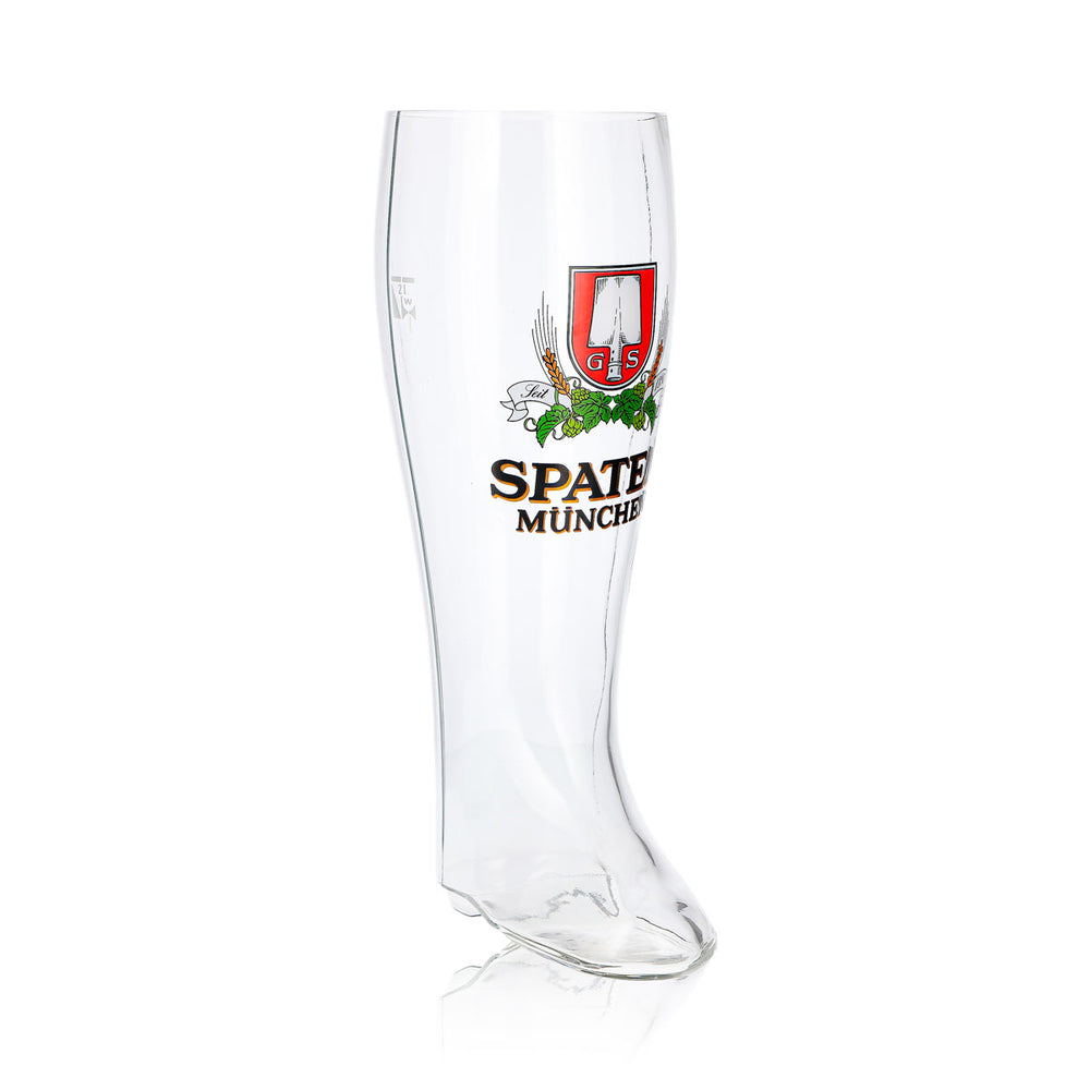 Bicchiere da birra Spaten da 2 litri "Stiefel" Monaco di Baviera Dal 1937