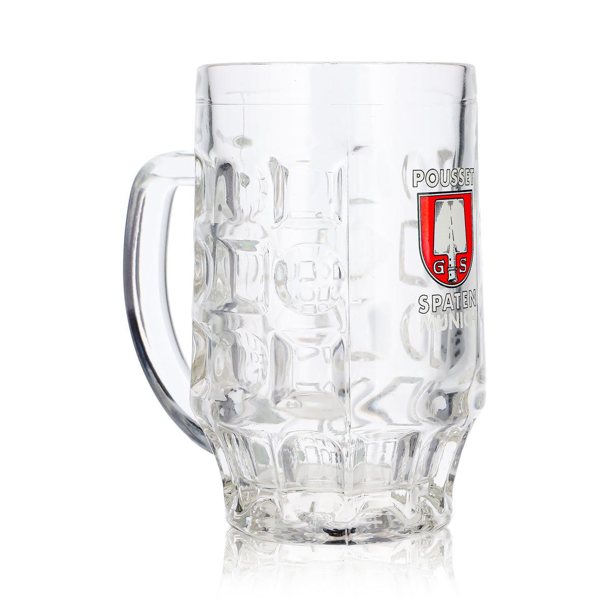 Vaso da birra, boccale, boccale da birra, boccale da birra da 0,5 l, Monaco di Baviera, Pousset, a rilievo – Vista 3