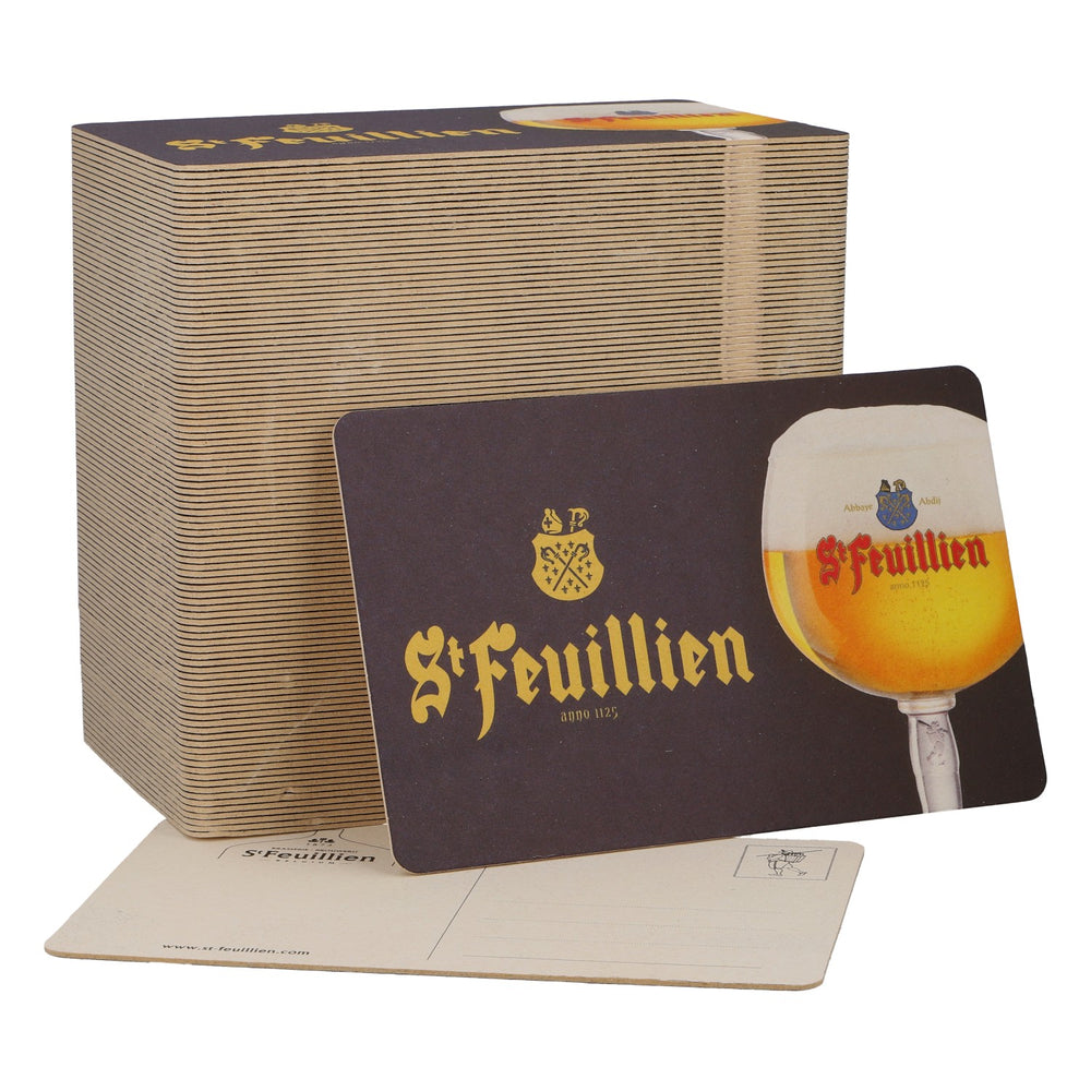 St. Feuillen Birra Sottobicchiere 1125 nuovo Carta nero Coaster