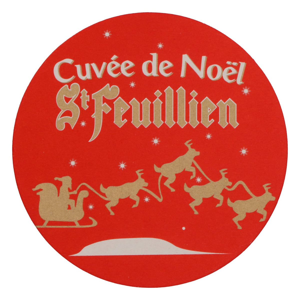 St. Feuillen Birra Sottobicchiere nuovo Carta rosso Coaster Sottobicchiere per bicchieri – Vista 3