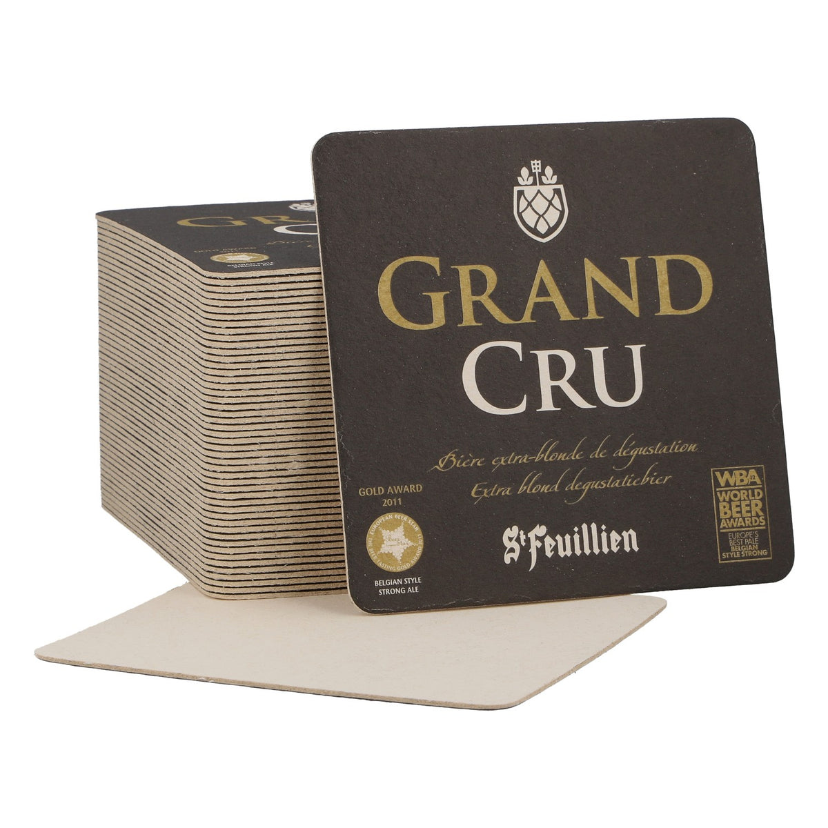 St. Feuillen Birra Sottobicchiere nuovo Carta nero Sottobicchiere in feltro