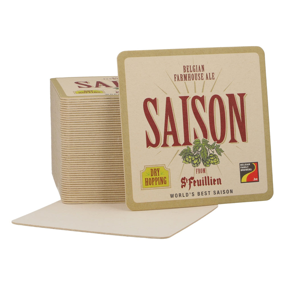 St. Feuillen Birra Sottobicchiere nuovo Carta bianca Sottobicchiere per bicchieri