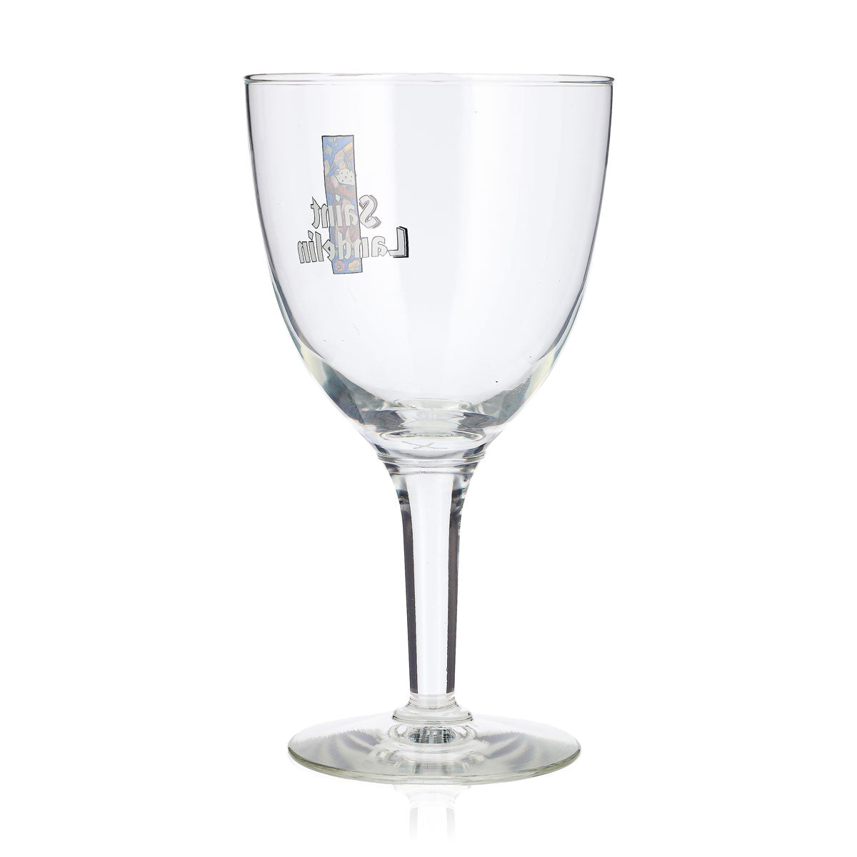 Bicchiere da birra St. Landelin da 0,5 l, a forma di coppa, con il re sul logo – Vista 3