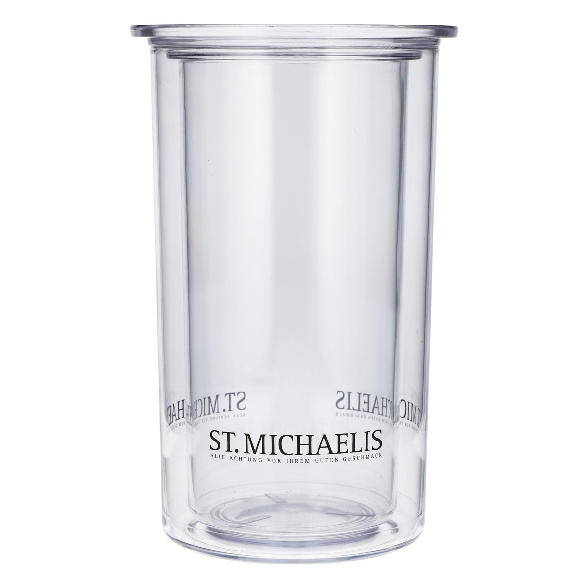 St. Michaelis Raffreddatore per bottiglie d'acqua in acrilico trasparente a doppia parete, elegante – Vista 3