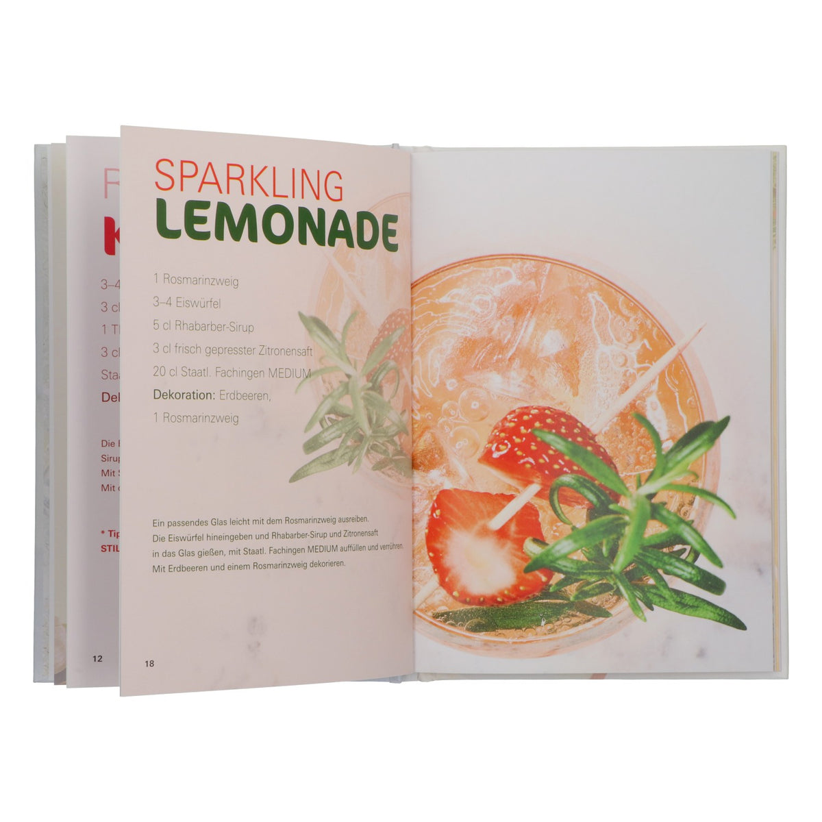 Staatl. Fachingen Wasser Libro "Cocktail e bevande a base d'acqua" analcolico, nuovo, cartaceo – Vista 3