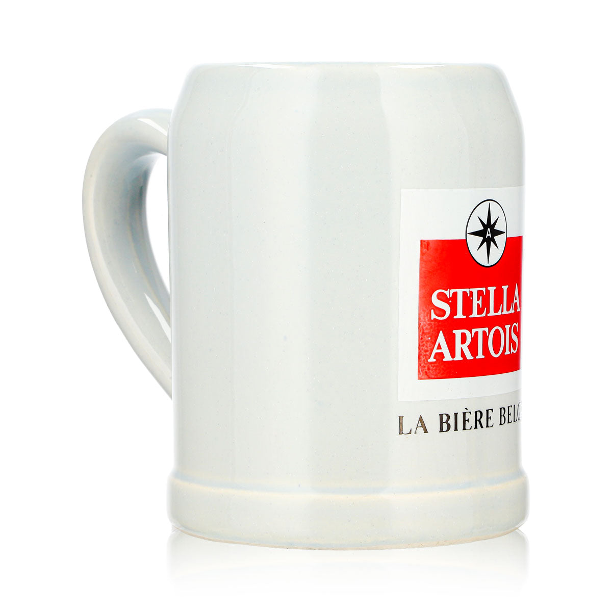 Bicchiere da birra Stella Artois da 0,5 l, boccale in terracotta con logo grande in terracotta – Vista 3