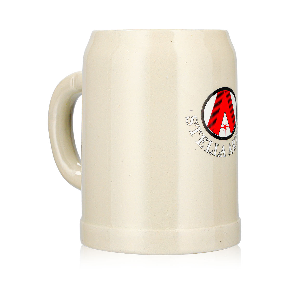 Bicchiere da birra Stella Artois da 0,5 l, boccale in ceramica con "A" rossa – Vista 3