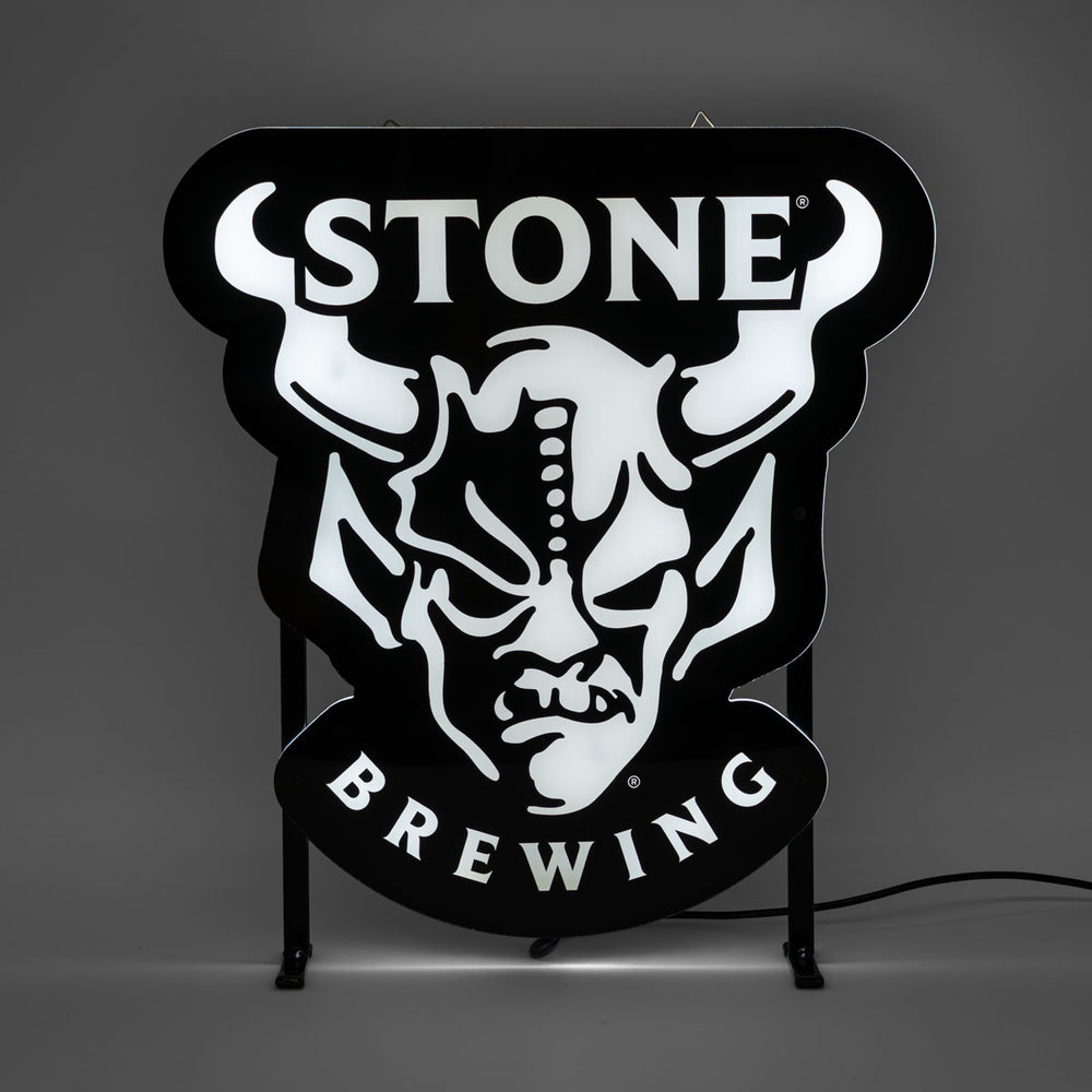 Insegna luminosa a LED Stone Brewing Bier, inclusa alimentazione, 38x41 cm