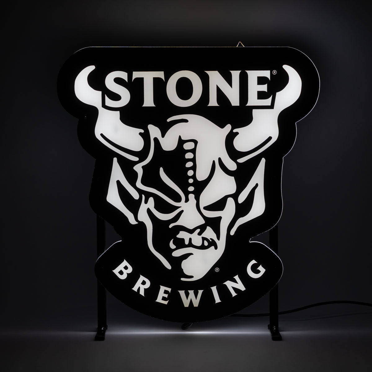 Insegna luminosa a LED Stone Brewing Bier, inclusa alimentazione, 38x41 cm – Vista 5