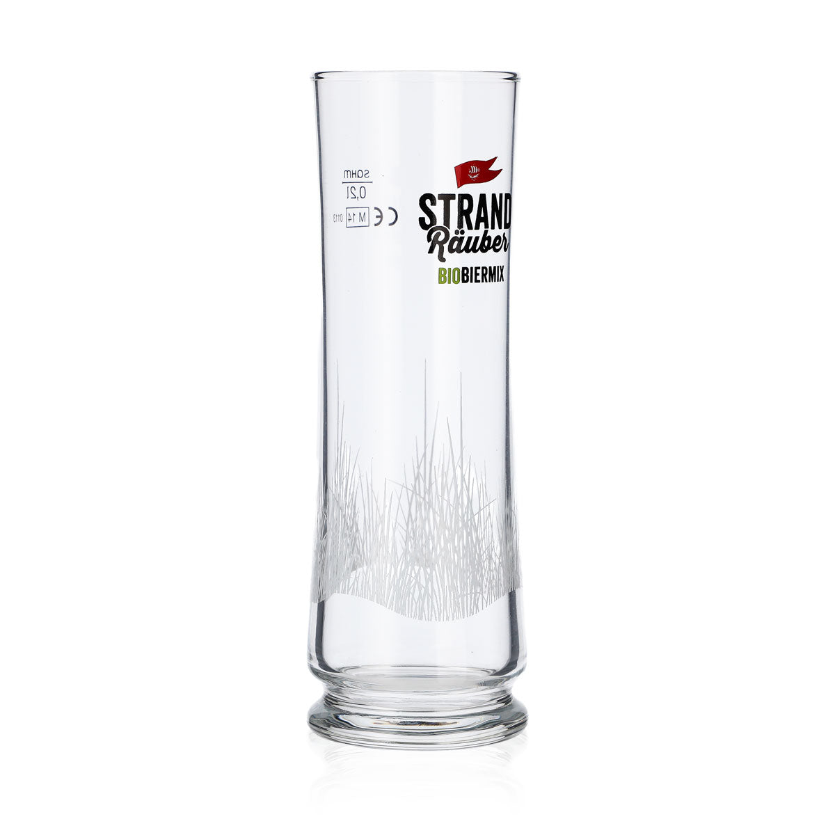Störtebeker 0,2 l Bicchiere da spiaggia – Mix per birra biologica Bicchiere a forma di boccale con motivo e tacca di livello – Vista 2