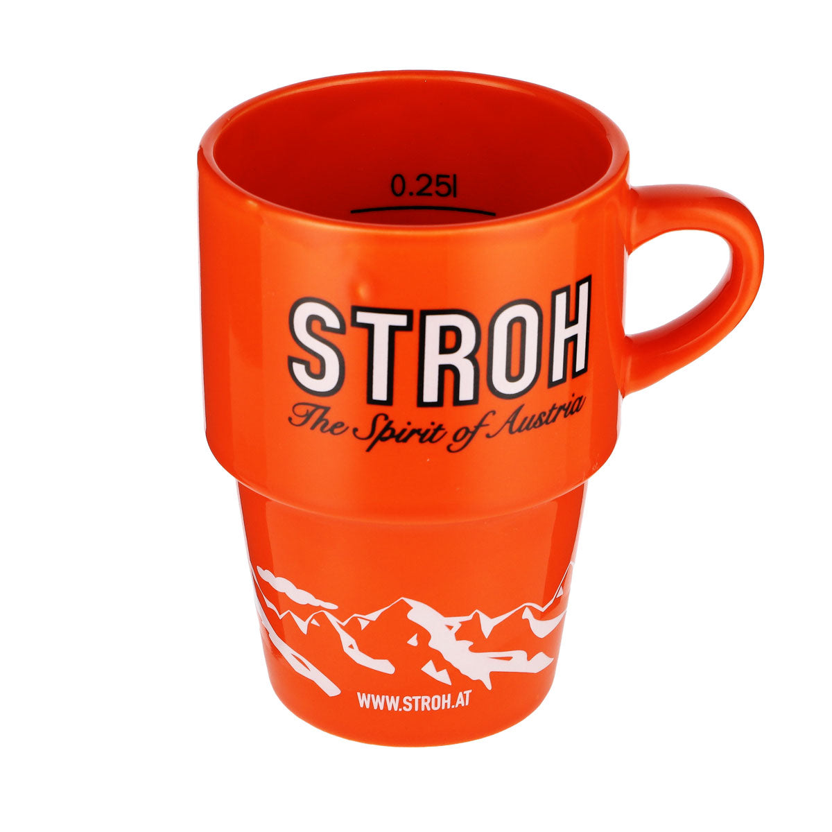 Stroh Rum Bicchiere Tazza in ceramica Tazza da caffè Arancione "Add a little STROH!" – Vista 5