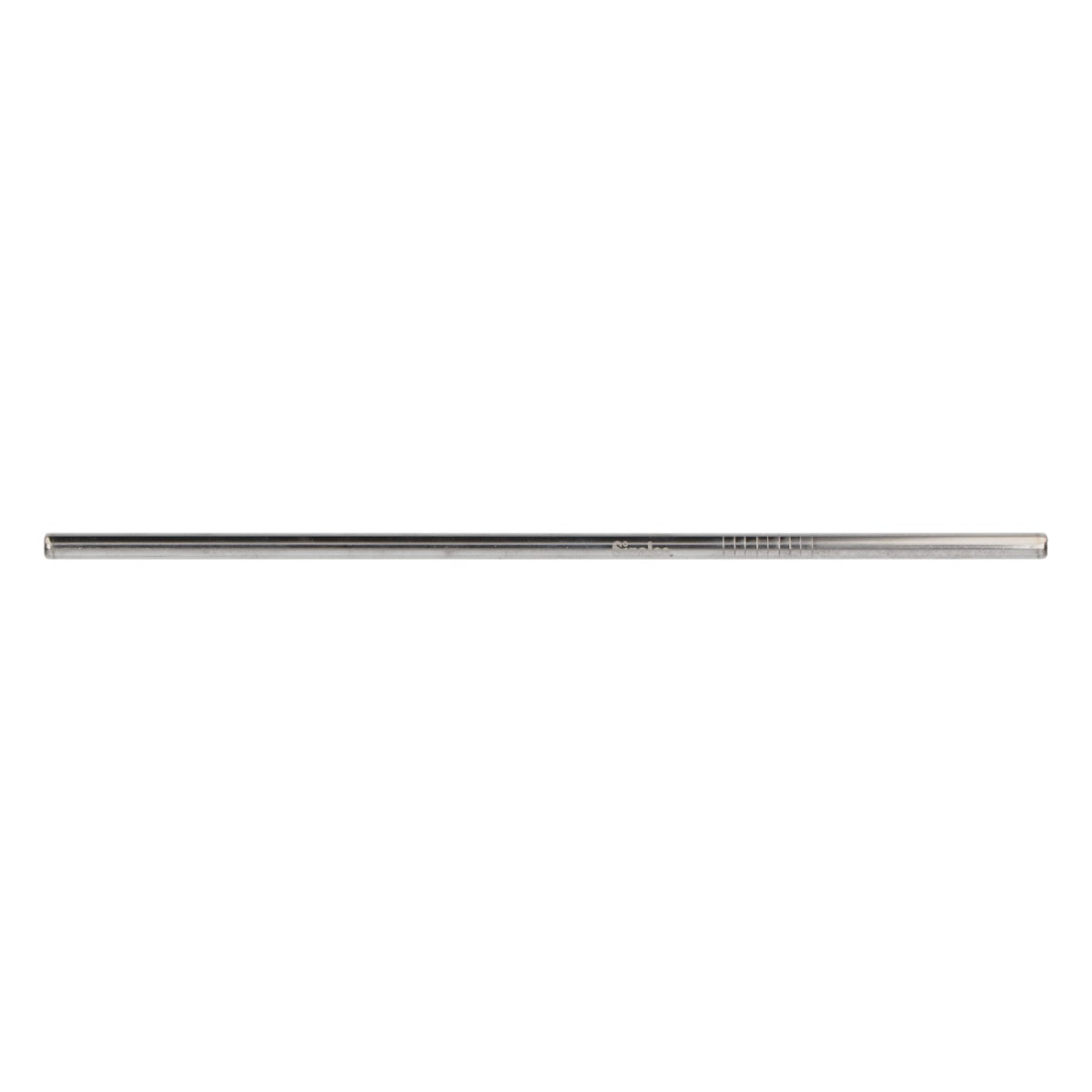 Cannuccia "Steel" "Seinalco" argento/beige, con spazzolina per la pulizia e sacchetto inclusi – Vista 2