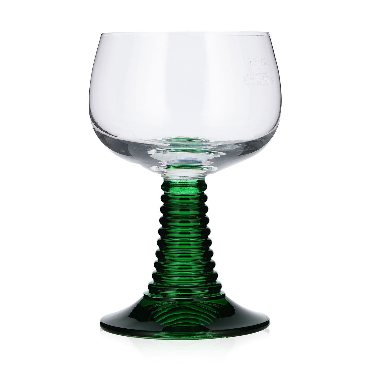 Table Roc Bicchiere da vino "Weinrömer" da 0,2 l con base verde – Vista 2
