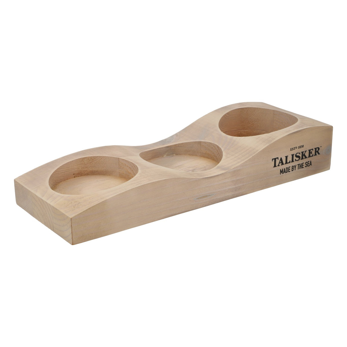 Espositore Talisker Whiskey Glorifier in vero legno per 3 bottiglie, confezione originale