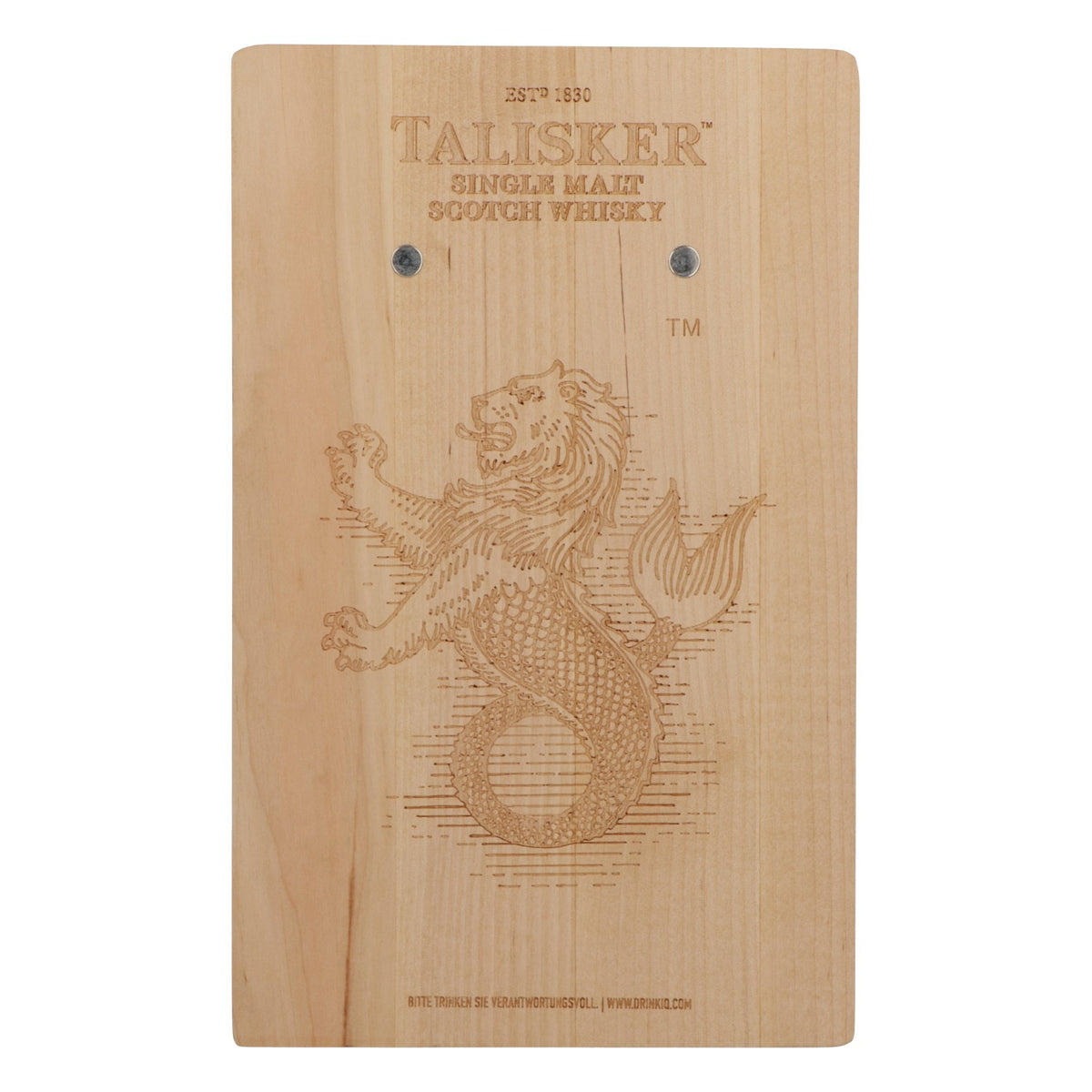 Talisker Whisky Portamenu Portamenu in legno – Vista 2