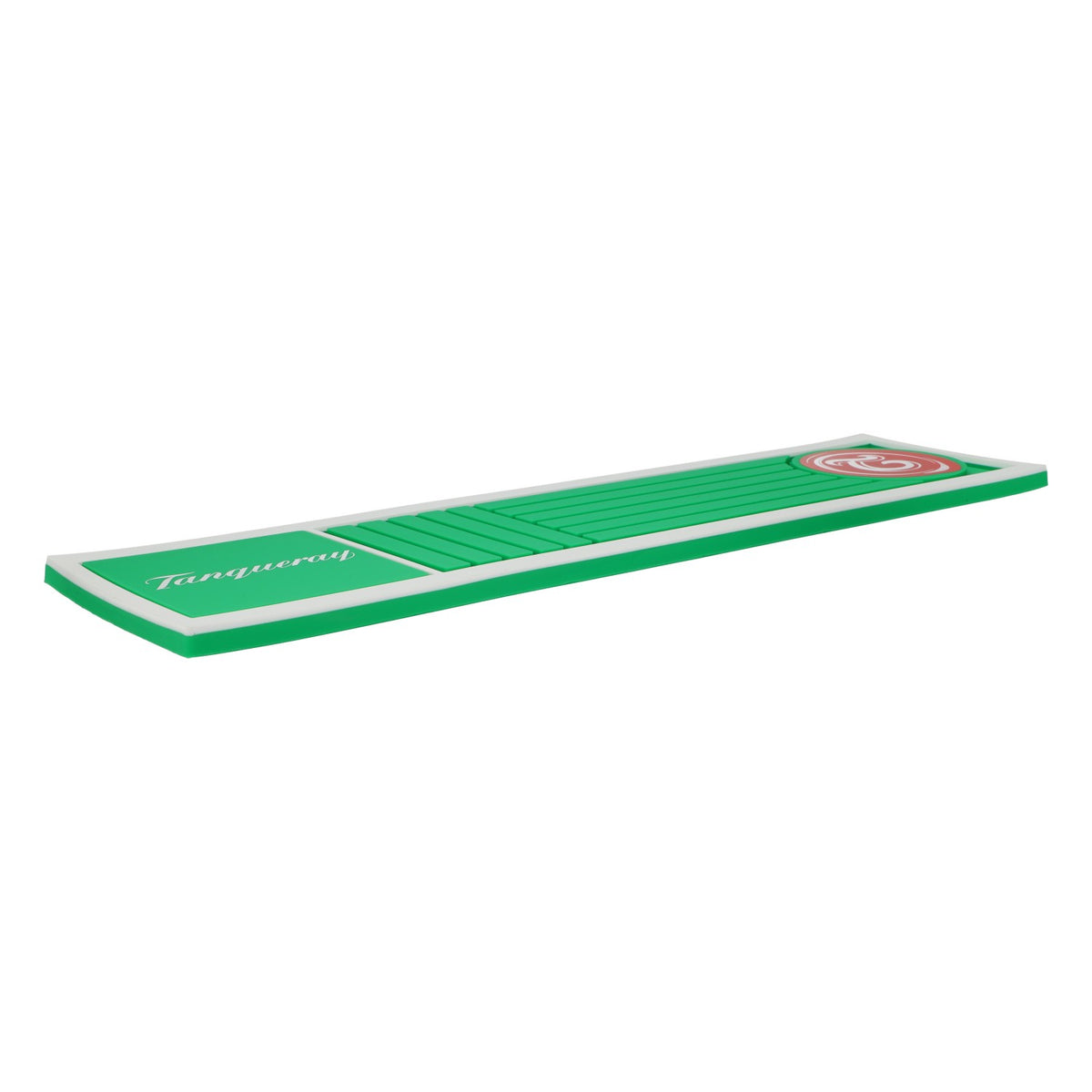 Tanqueray Gin Tappetino da bar verde-bianco Tappetino sgocciolatoio Accessori da bar – Vista 3