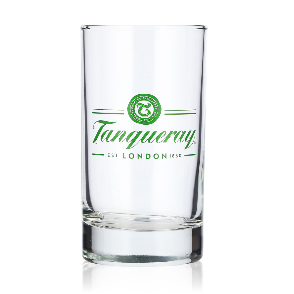 Bicchiere da gin Tanqueray da 0,15 l, tumbler con logo verde chiaro, bicchiere da whisky Old Fashioned Lowball