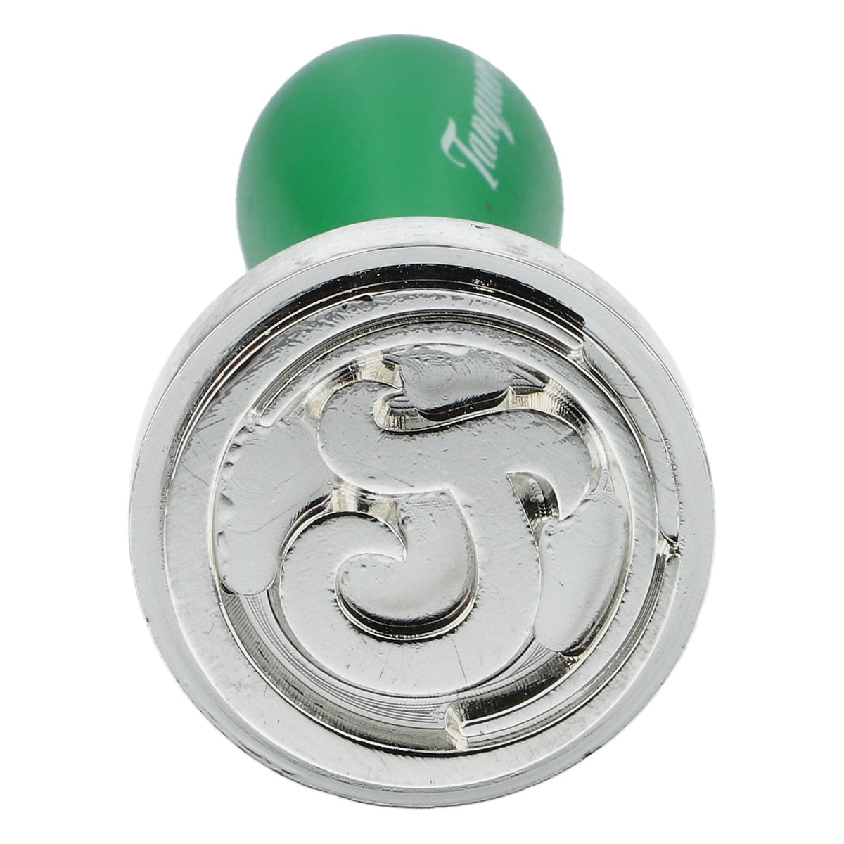 Tanqueray Gin Timbro Timbro sigillo in metallo con manico in legno verde – Vista 3