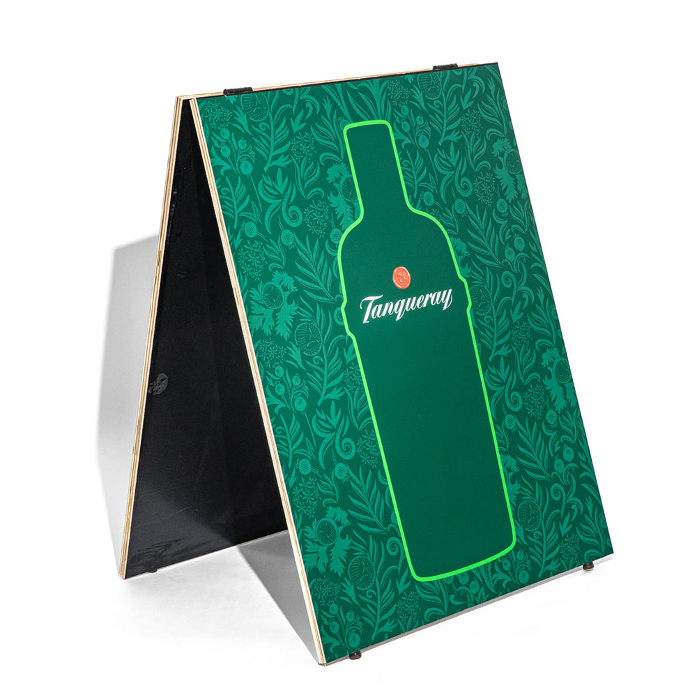 Tanqueray Espositore pubblicitario in lavagna di gesso pieghevole A Frame 49x80cm