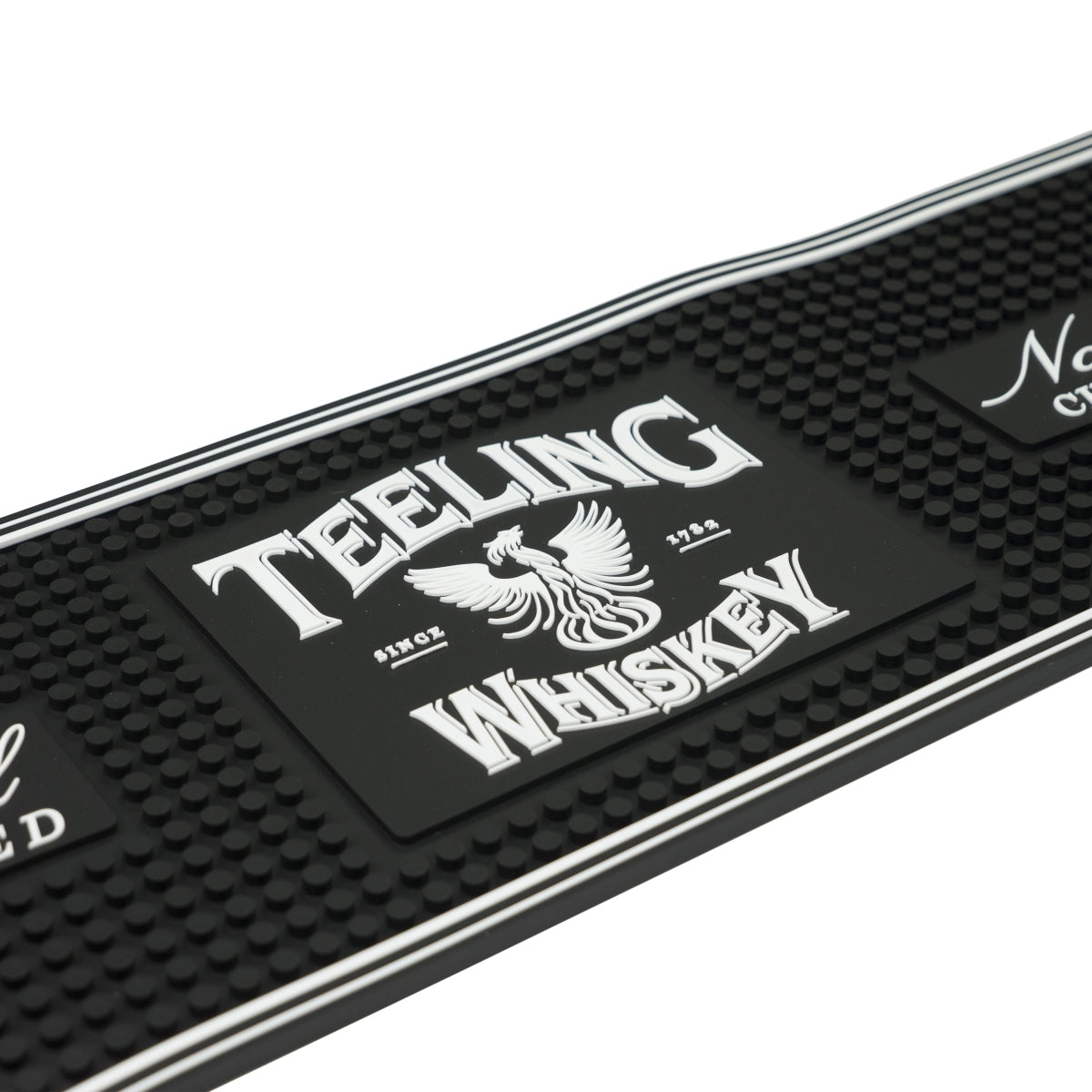 Teeling Whiskey Tappetino da bar in gomma con sgocciolatoio per bancone, bar, bicchieri, ristorazione