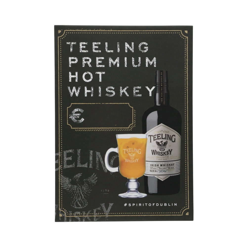 Teeling Whiskey Espositore da tavolo A5 Hot Whiskey Lavagna pubblicitaria Decorazione Gastro Bar Caffè