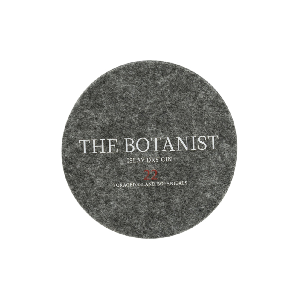 The Botanist Gin Sottobicchiere per bicchiere in feltro grigio 10 cm Sottobicchiere da birra Tavolo