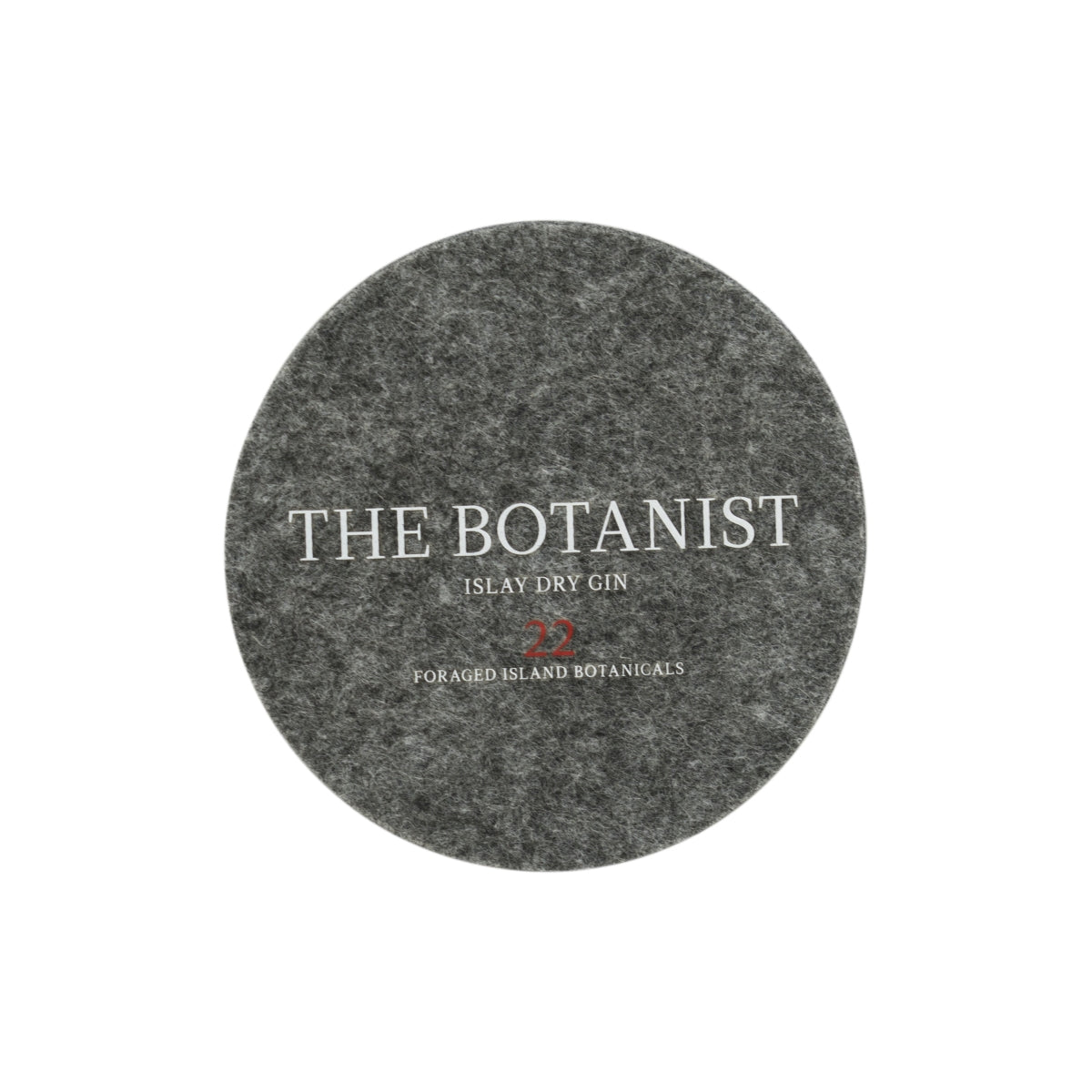 The Botanist Gin Sottobicchiere per bicchiere in feltro grigio 10 cm Sottobicchiere da birra Tavolo