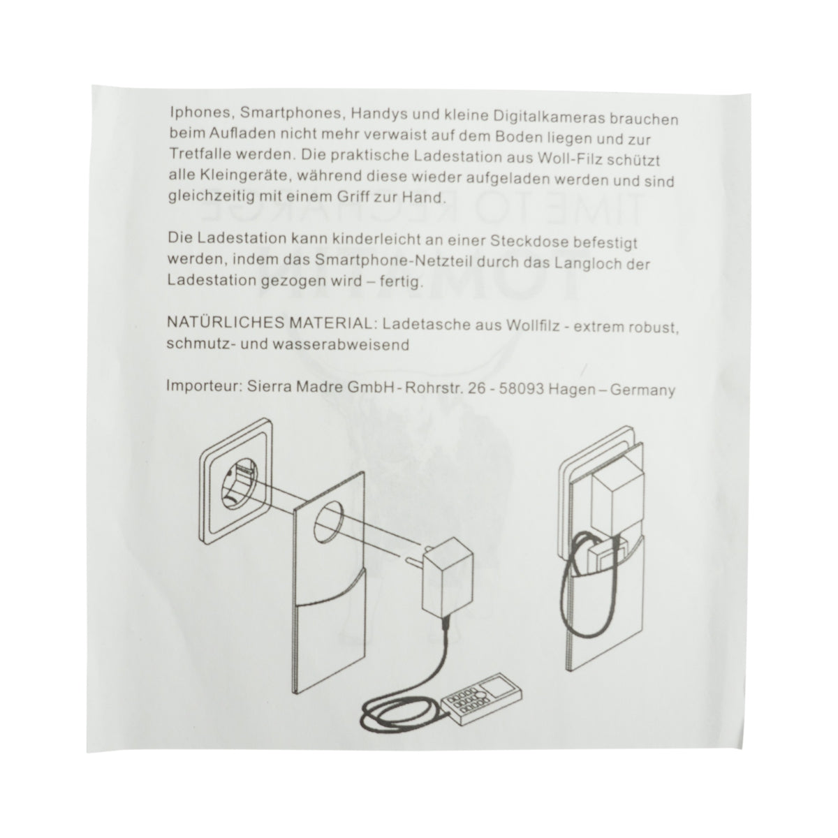 Tomatin Supporto per smartphone Presa porta Cavo di ricarica Custodia Caricatore Cellulare – Vista 3
