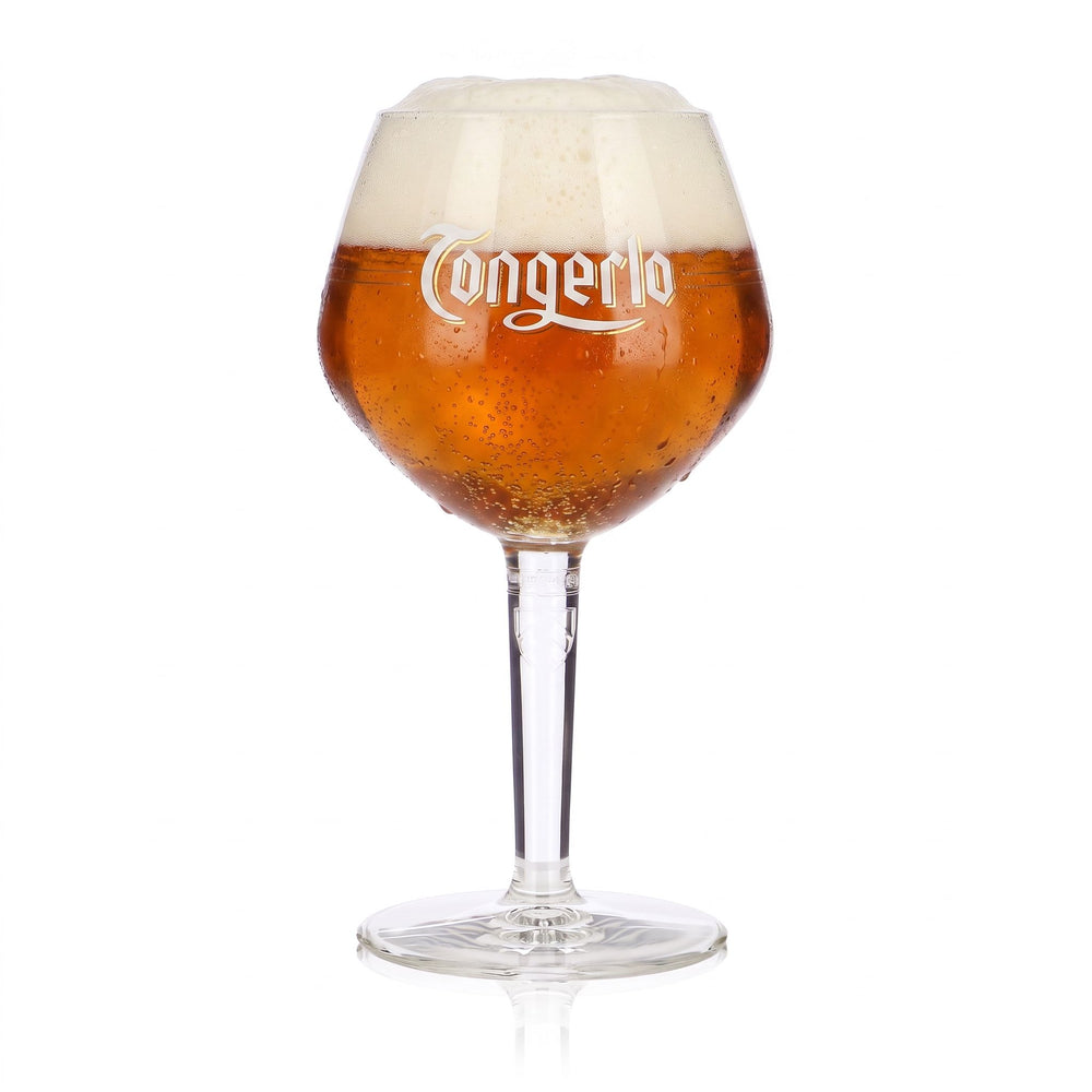 Bicchiere da birra Tongerlo da 0,4 l, a forma di coppa, con rilievo Ayano