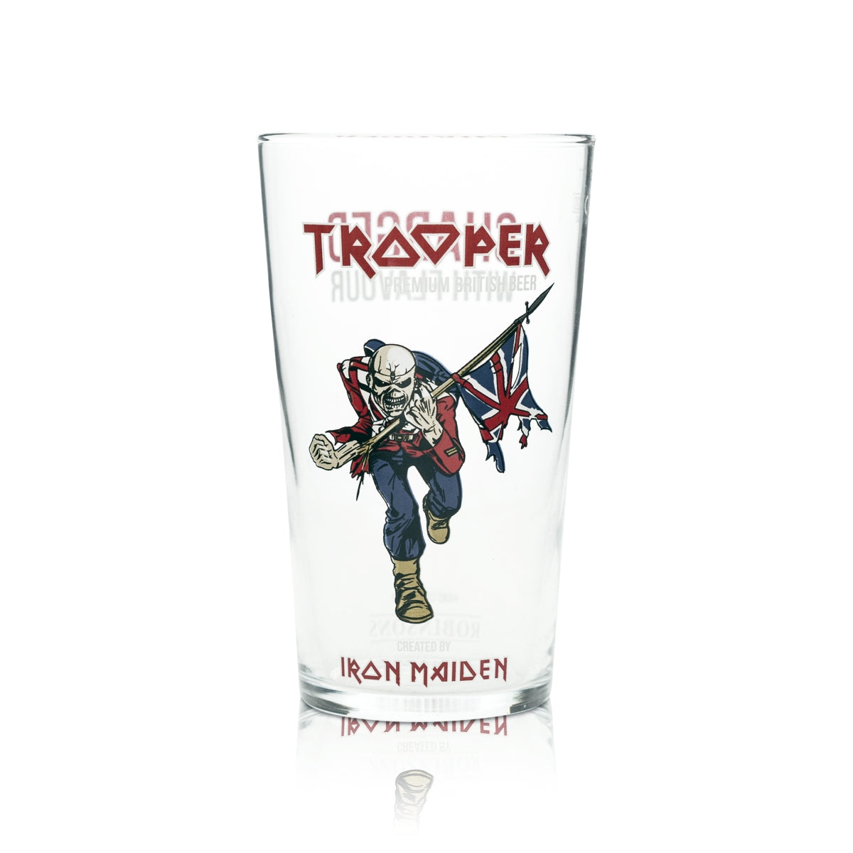Bicchiere da birra Trooper 0,5 l Iron Maiden Robinson Bicchieri UK Inghilterra