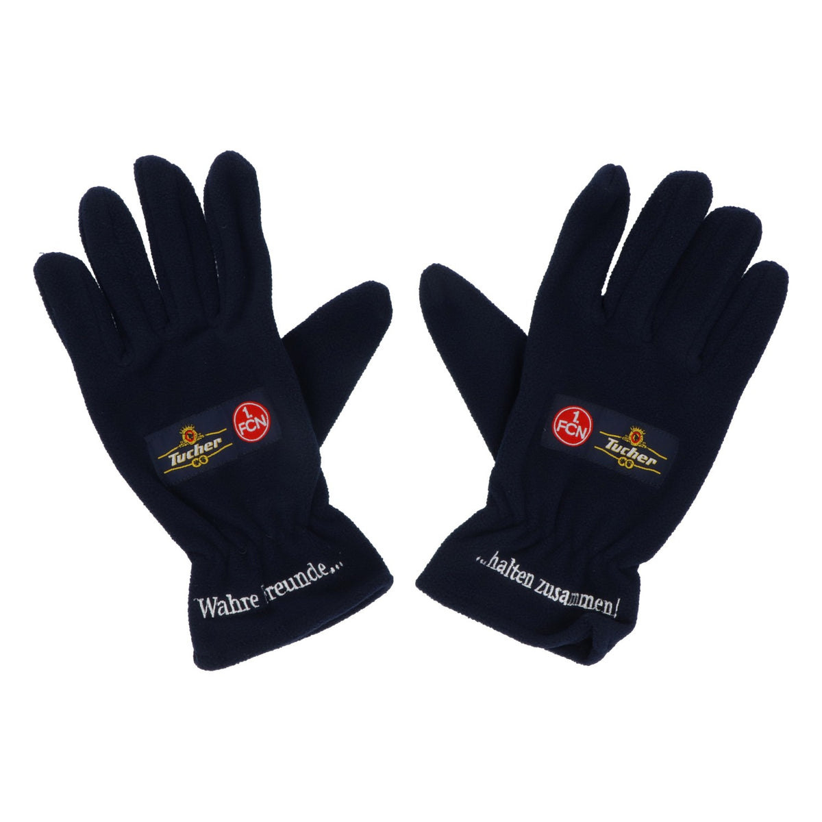 Guanti da birra Tucher 1.FCN Calcio Taglia unica con logo stampato – Vista 2