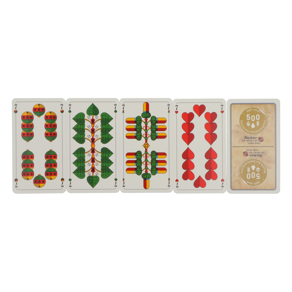 Gioco di carte Tucher Bier Skat - Carte da gioco nuove ed esclusive: 500 anni della Legge sulla purezza della birra – Vista 3