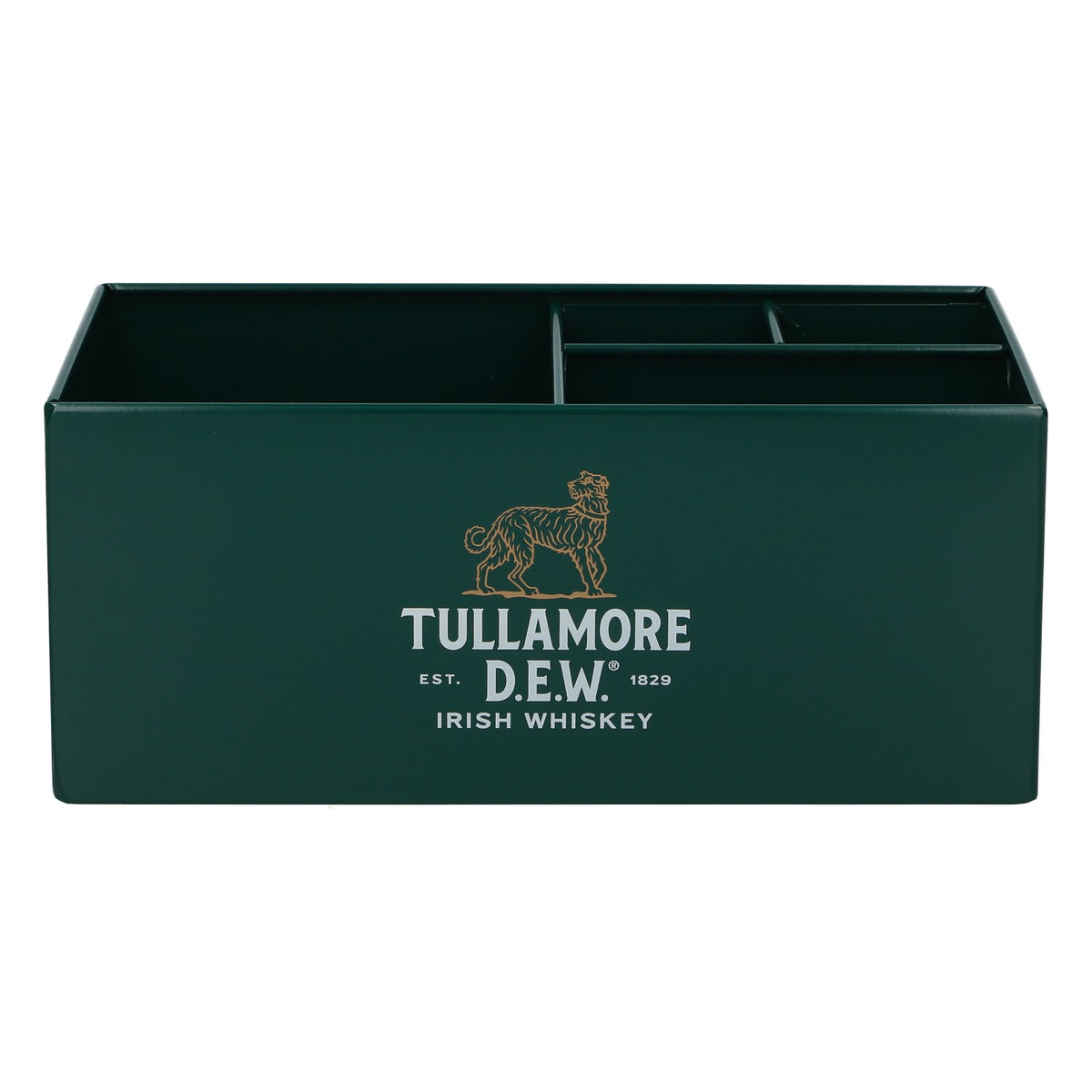 Tullamore Dew Whiskey Barcaddy 25,5x15x10,5 cm nuovo, in metallo verde – Vista 2
