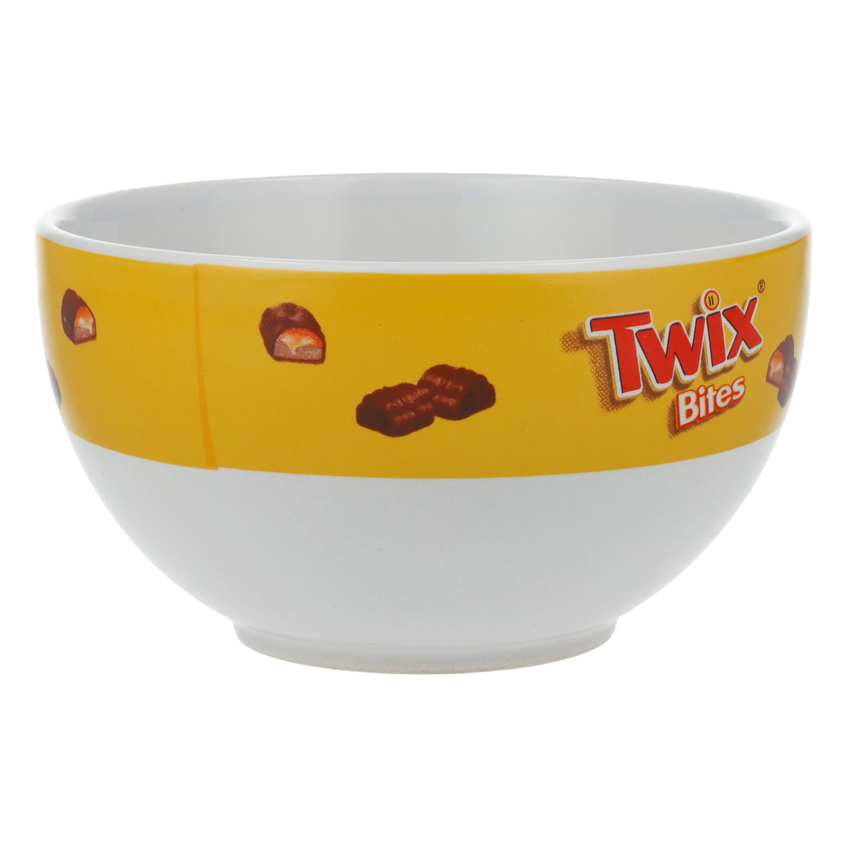 Twix Dolci Ciotola per cereali Ciotola per snack bianca/gialla Hai già condiviso oggi? – Vista 2