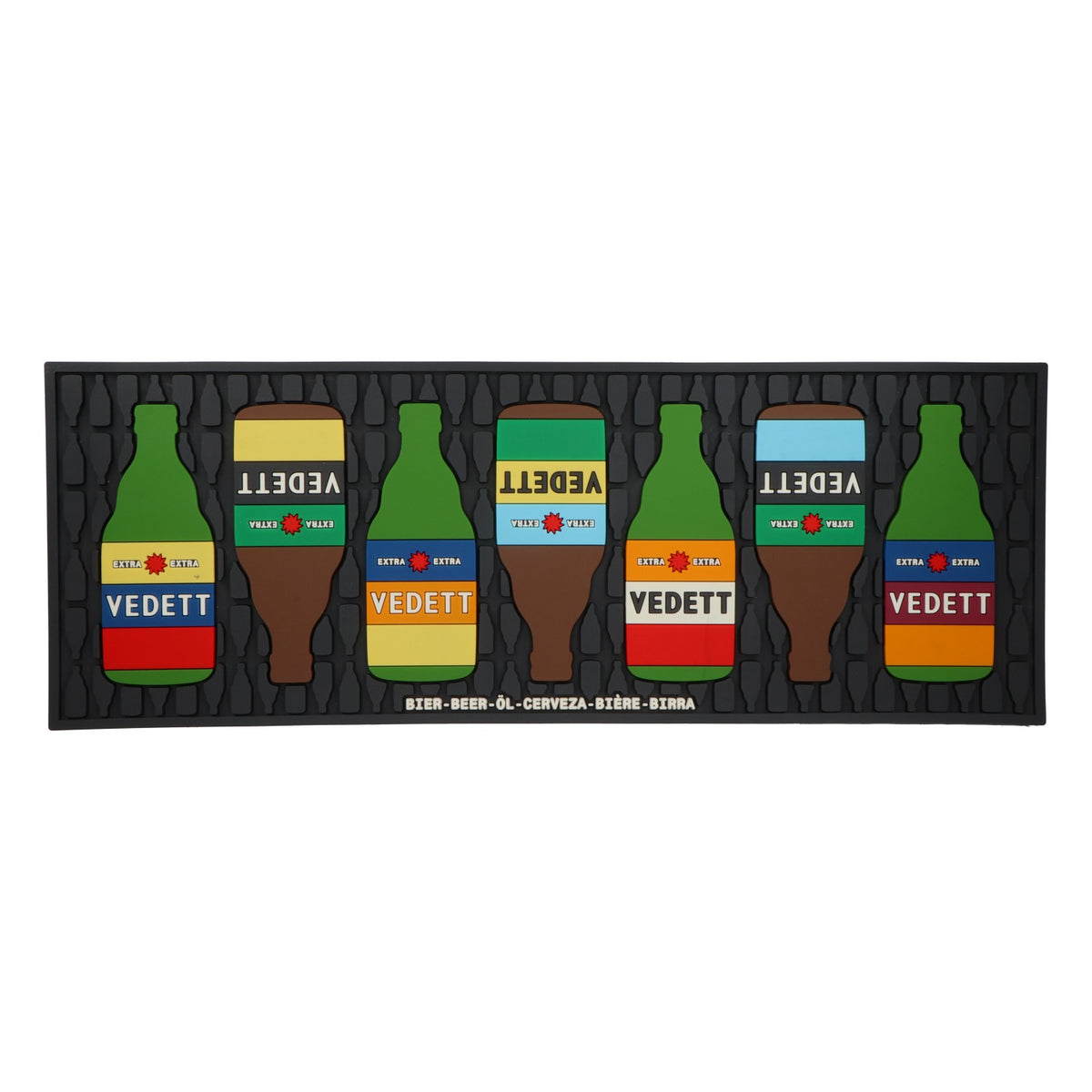 Vedett Birra Tappetino da bar Tappetino scolapiatti Accessori da bar XL Bottiglie 60x22x1