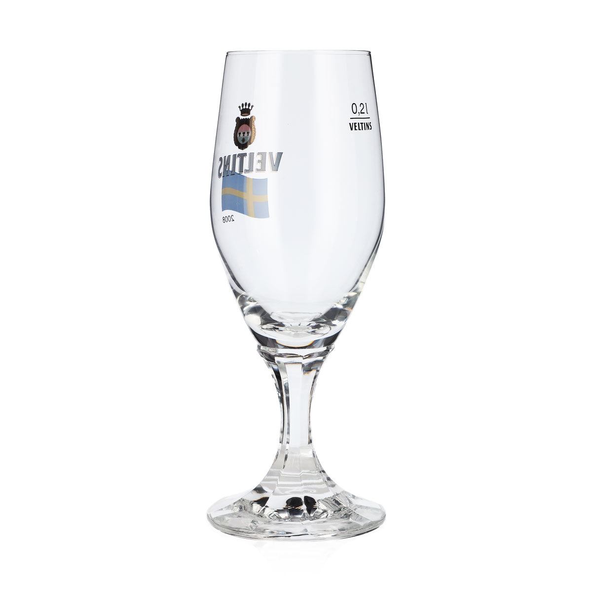 Bicchiere da birra Veltins da 0,2 l, bicchiere a coppa, edizione speciale Euro 2008 Svezia, bicchiere da birra da una pinta – Vista 3