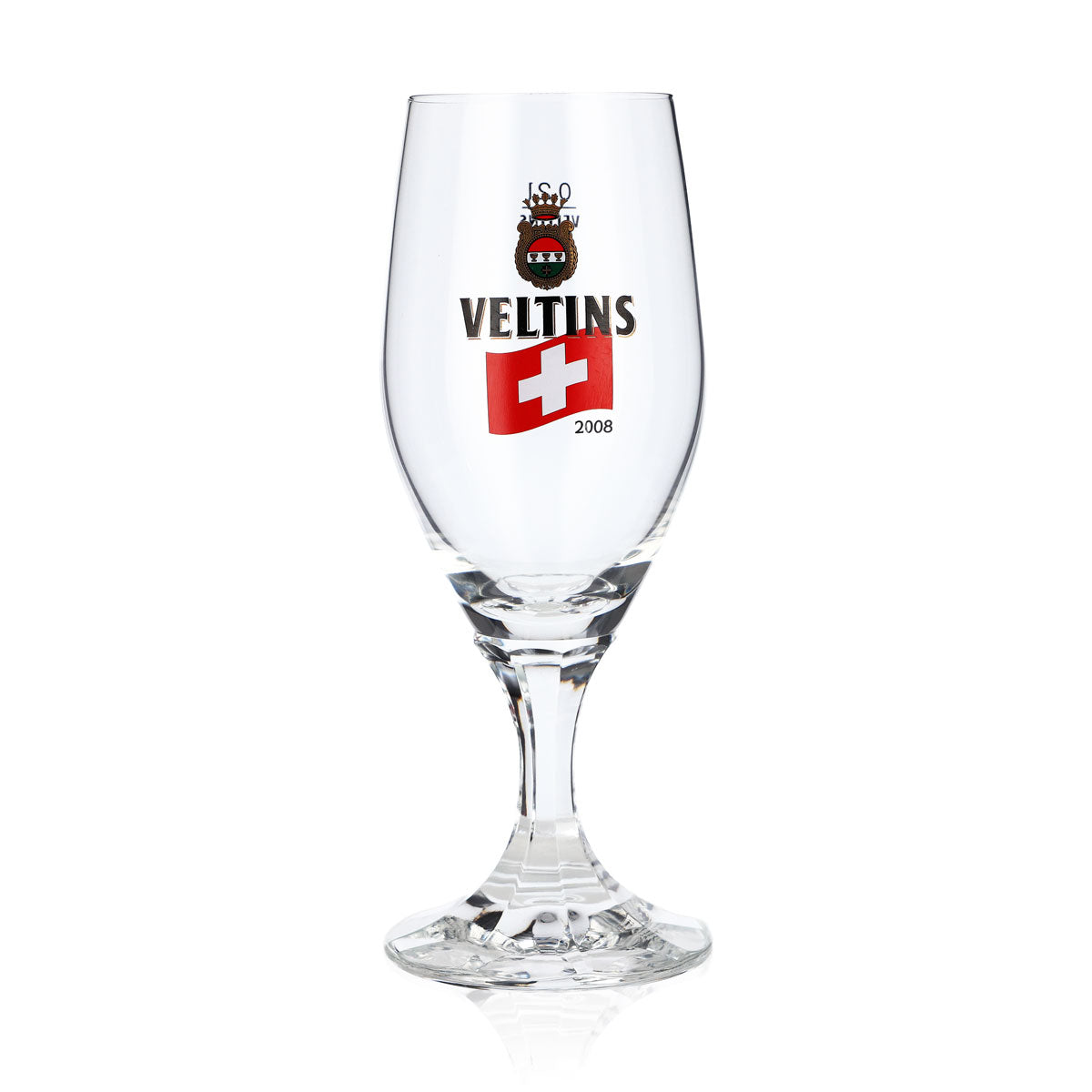 Bicchiere da birra Veltins da 0,2 l, bicchiere a coppa, edizione speciale Euro 2008 Svizzera, bicchiere da birra, bicchiere da Pils