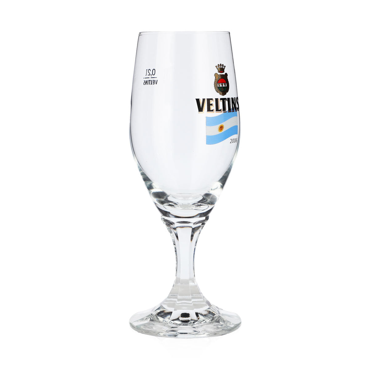 Bicchiere da birra Veltins da 0,2 l, bicchiere a coppa, edizione speciale Mondiali 2006 Argentina, bicchiere da birra da una pinta – Vista 2