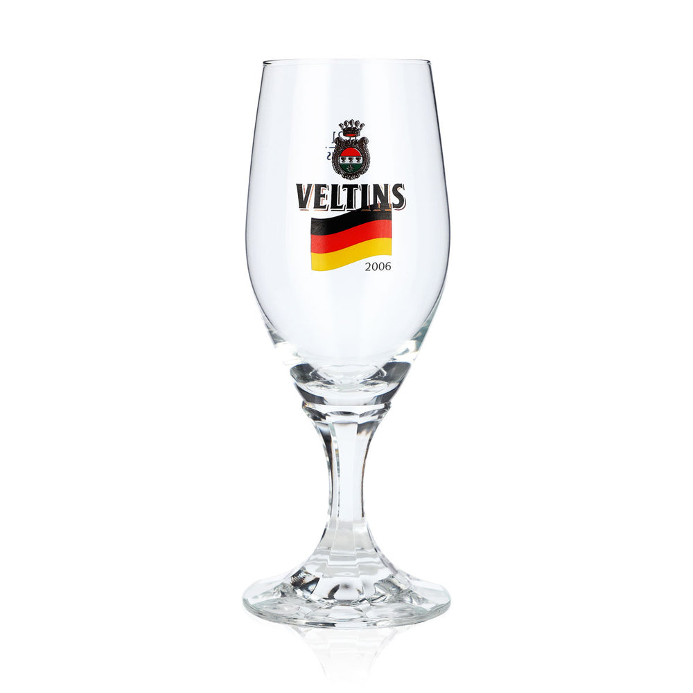 Bicchiere da birra Veltins da 0,2 l, bicchiere a coppa, edizione speciale Mondiali 2006 Germania, bicchiere da birra da una pinta