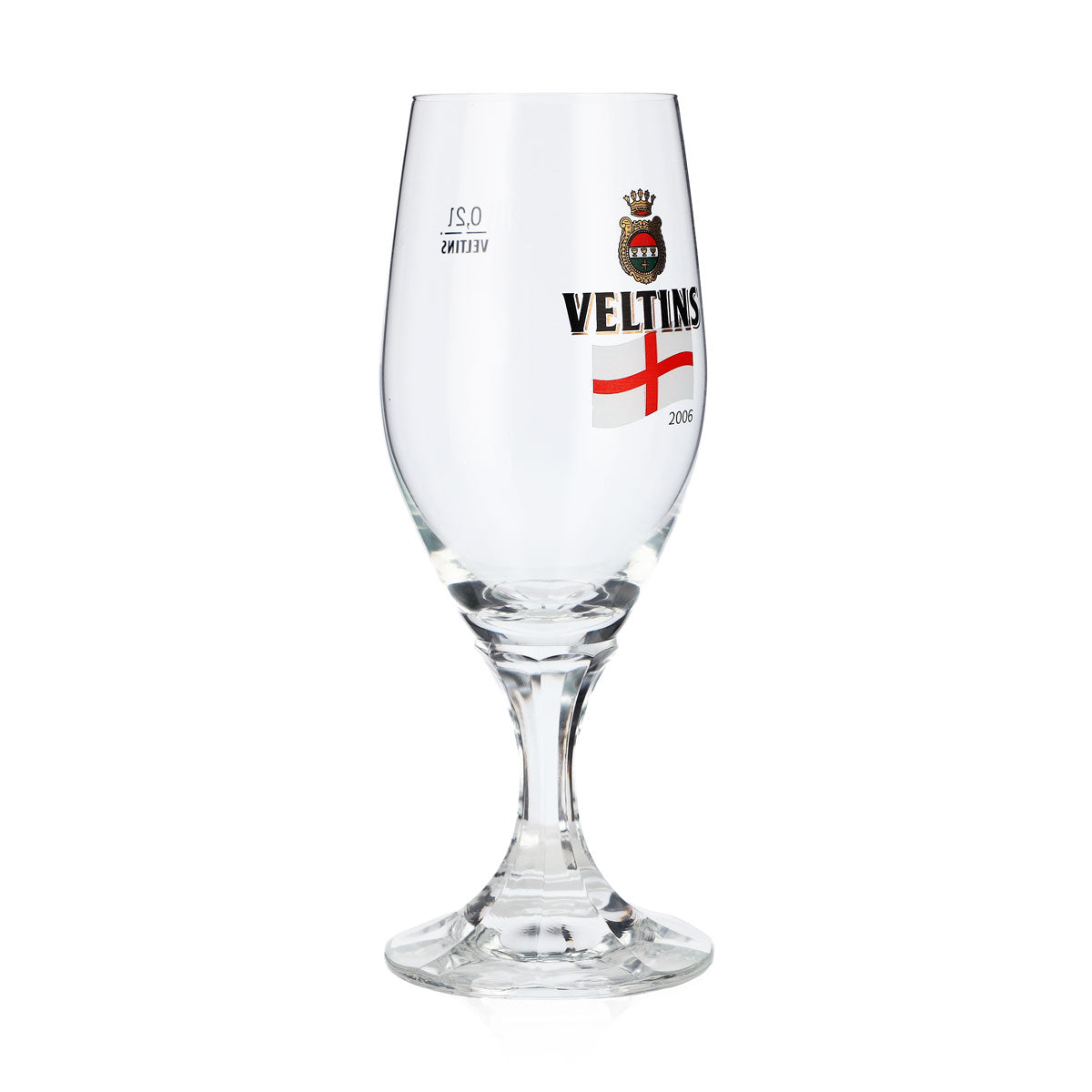 Bicchiere da birra Veltins da 0,2 l, bicchiere a coppa, edizione speciale Mondiali 2006 Inghilterra, bicchiere da birra, bicchiere da Pils – Vista 2
