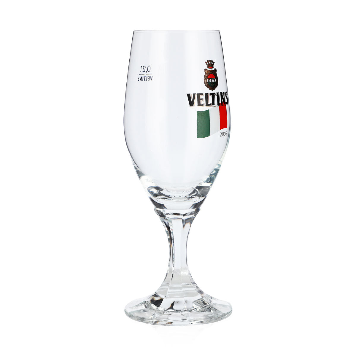 Bicchiere da birra Veltins da 0,2 l, bicchiere a coppa, edizione speciale Mondiali 2006 in Italia, bicchiere da birra, bicchiere da Pils – Vista 2