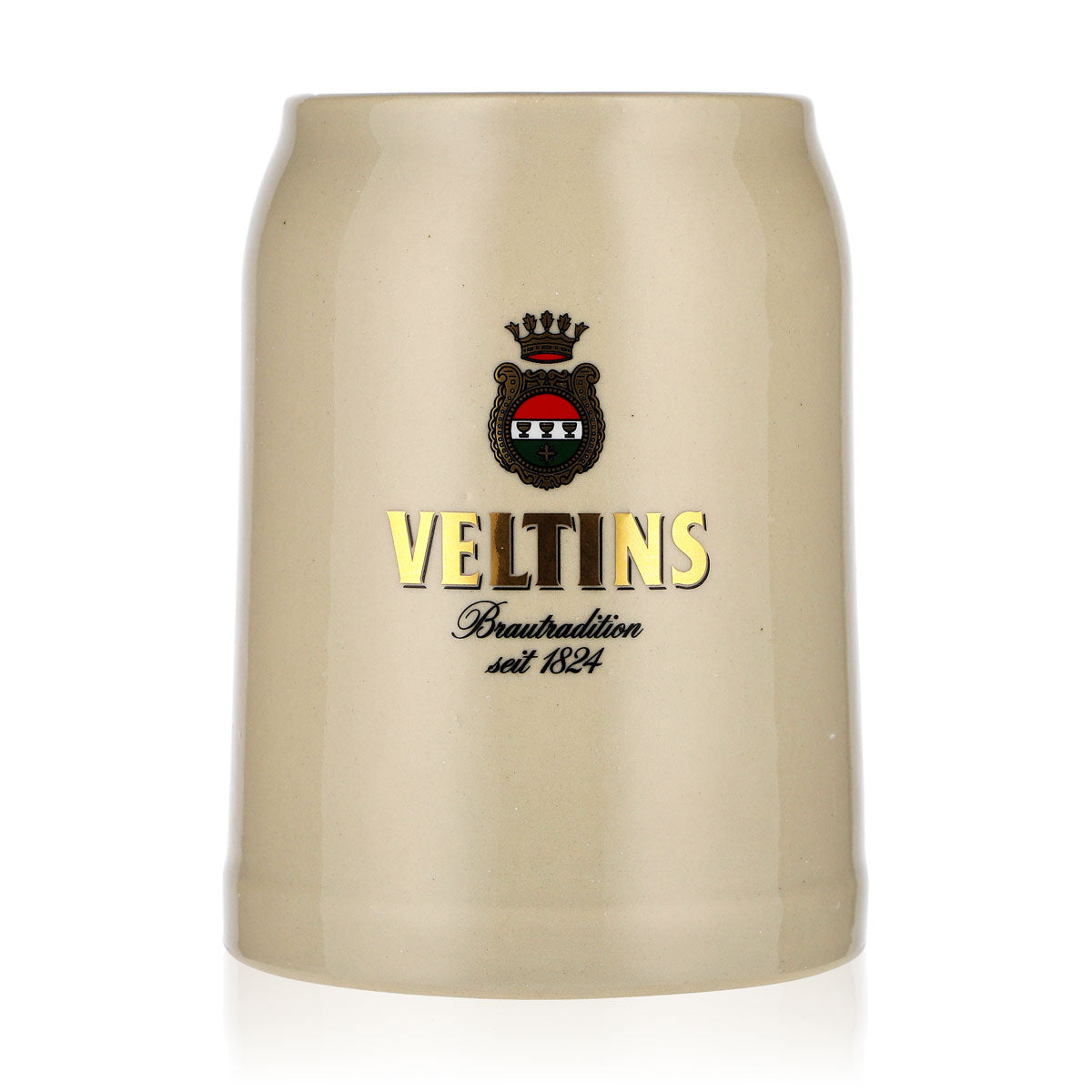 Bicchiere da birra Veltins da 0,4 l, boccale in terracotta color crema