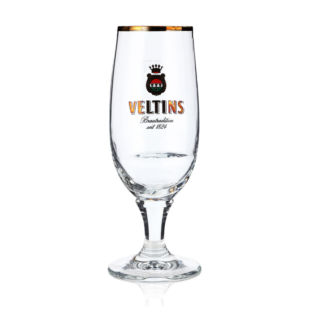 Bicchieri da birra Veltins "Crazy" 0,2 l Bicchieri a calice Bicchiere da birra con impugnatura incassata RC