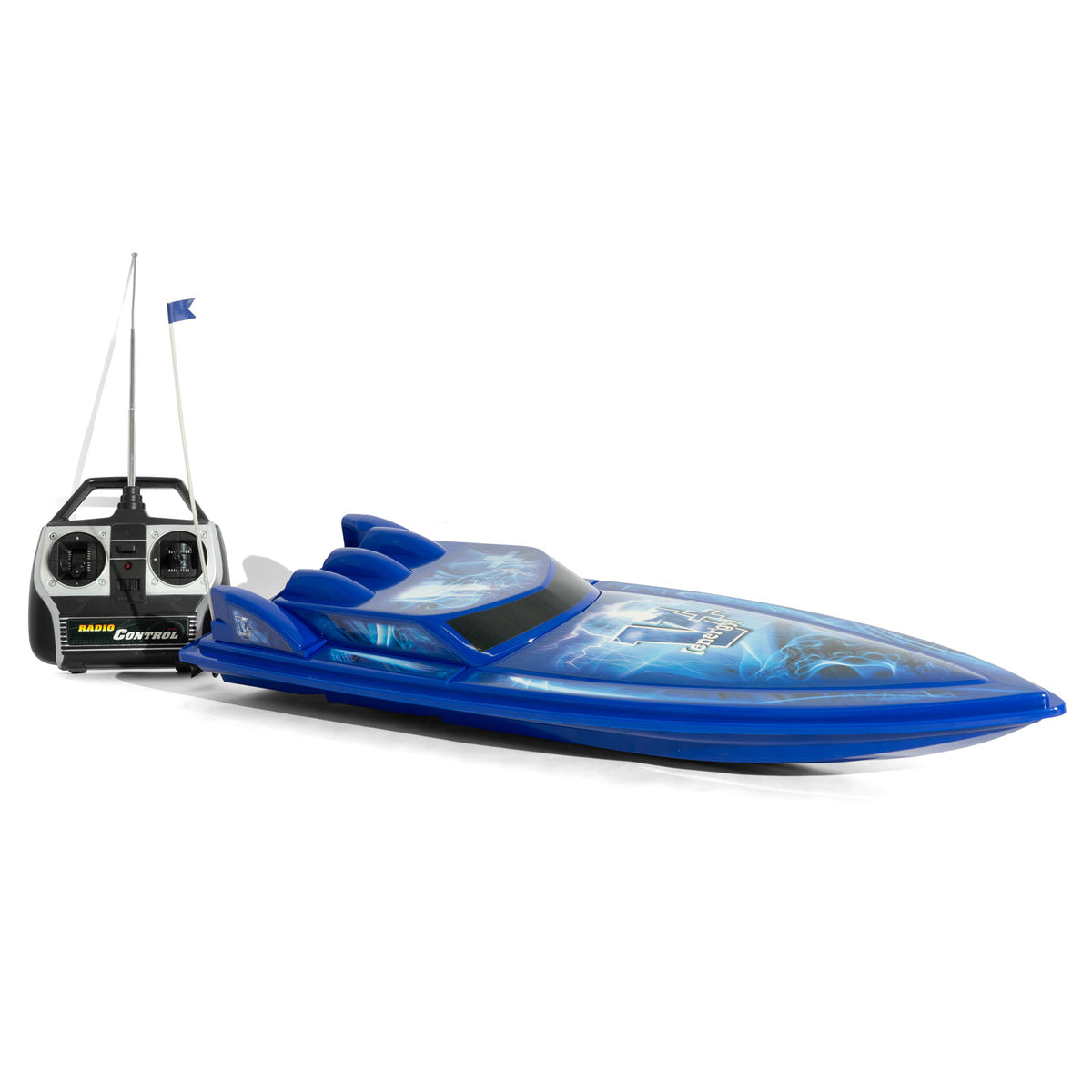 Veltins V+ Birra Speedboat Blu con telecomando Telecomandato