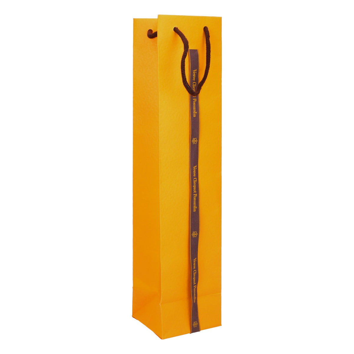 Borsa per bottiglia di champagne Veuve Clicquot con nastro 750 ml arancione – Vista 3