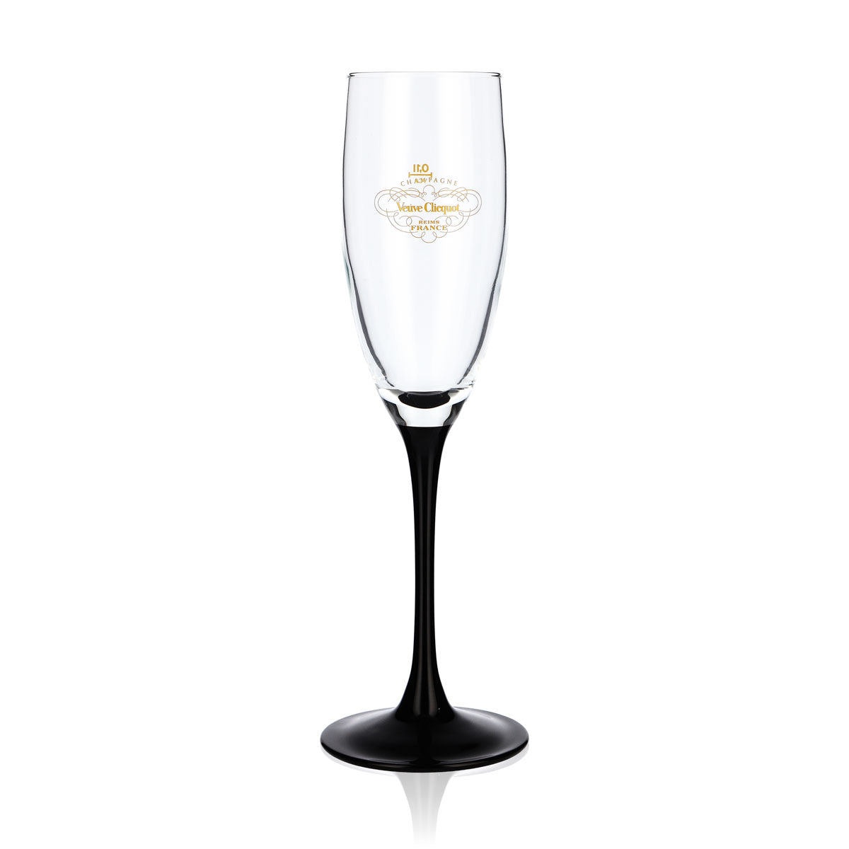 Bicchiere da champagne Veuve Clicquot edizione speciale 0,1 l flûte con base nera