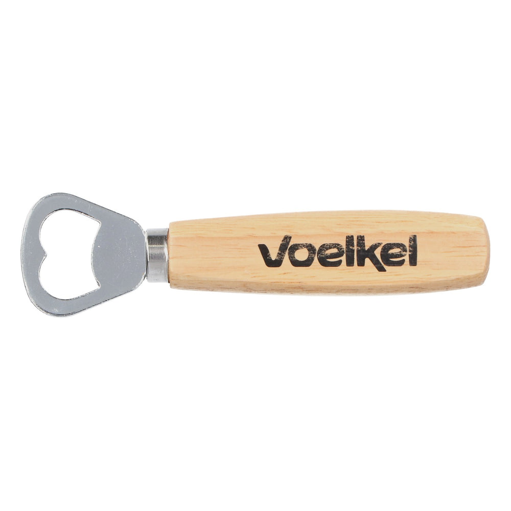 Voelkel Apribottiglie con manico in legno, levacapsule, apribottiglie per tappi a corona, accessori da bar, gastronomia