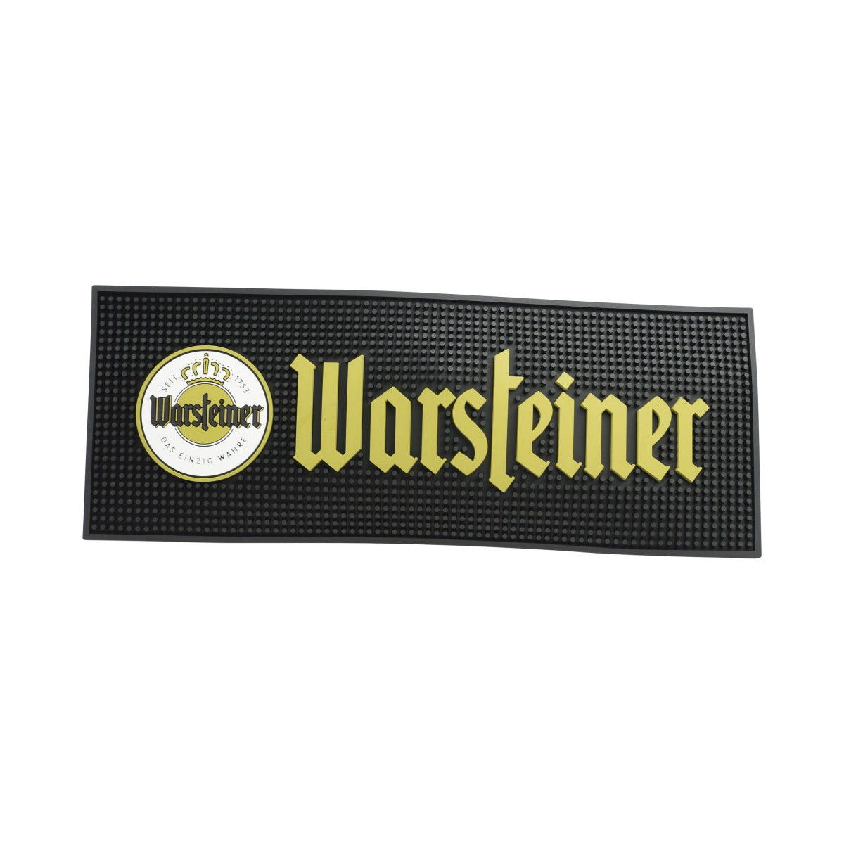 Tappetino da bar Warsteiner in gomma antiscivolo con bordo rialzato per bar e ristoranti